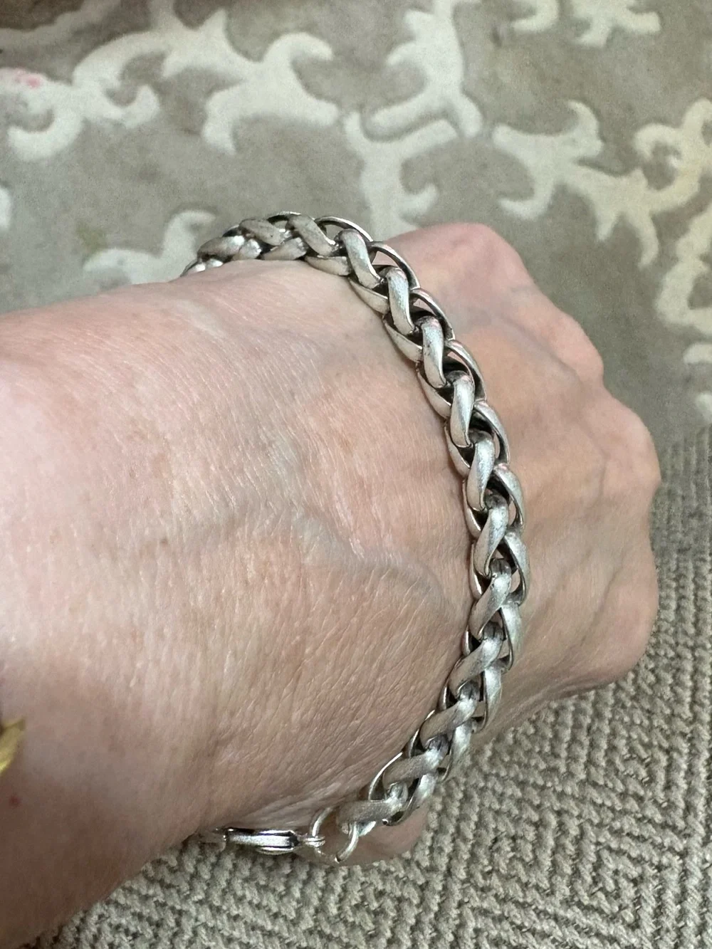 Men's Matte  Silver Cuban Link Bracelet - Everyday Chain